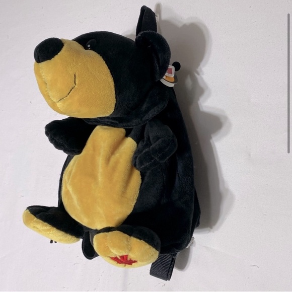 5/$25 Snowcap Trading Co Black Bear Plush Mini Backpack - Picture 3 of 13
